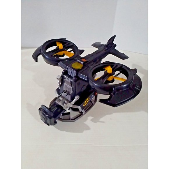 BATMAN DC Comics Batcopter Helicopter Black Battery Operated Toy Sounds Lights - Picture 13 of 16
